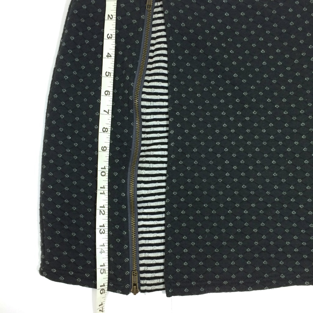 Mystree Textured Wrap Stripe Layer Zip Skirt Med - image 7